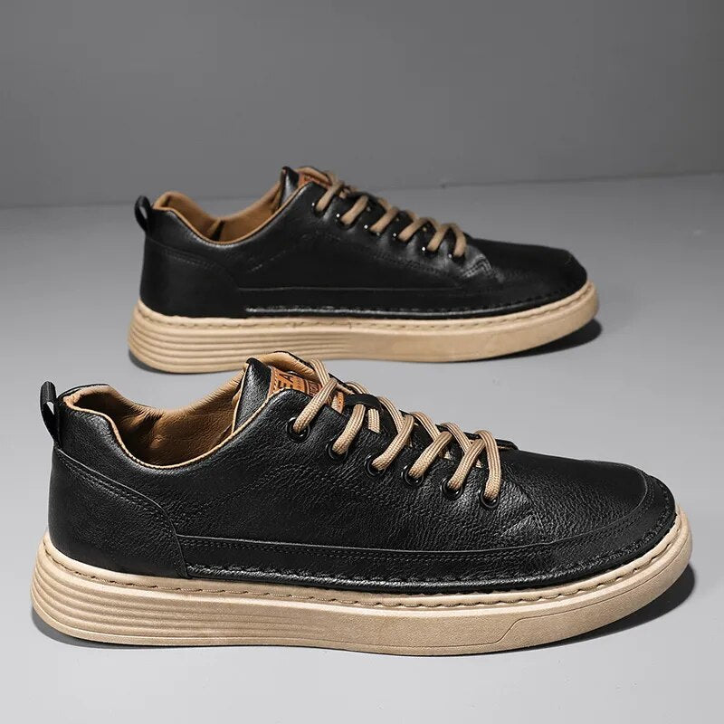 Tênis Masculino em Couro Tecnológico: Conforto e Estilo Diário