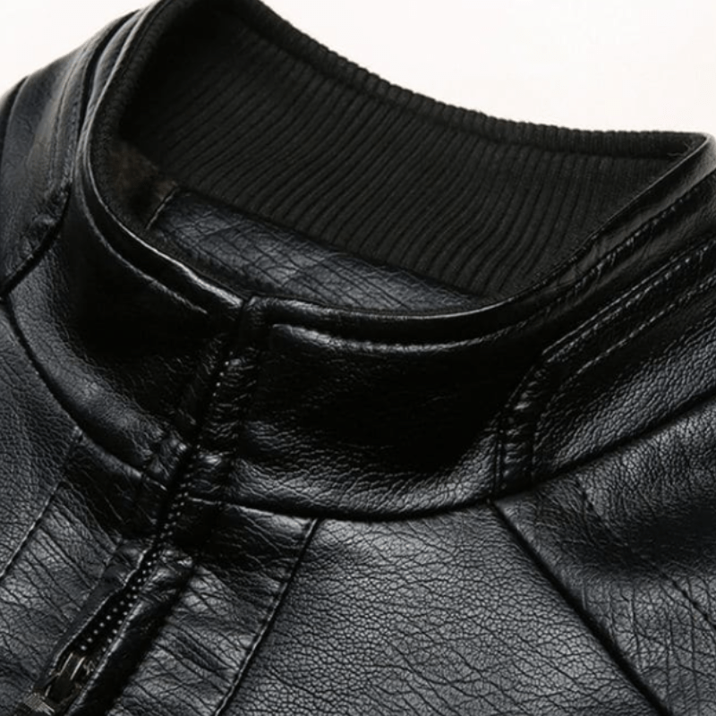 Jaqueta Masculina de Couro Genuíno Slim - Estilo e Durabilidade