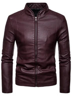 Jaqueta Masculina de Inverno em Couro Tecnológico e Confortável