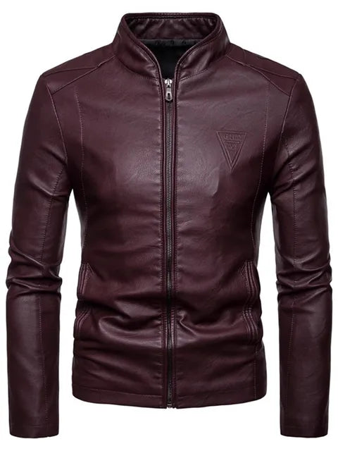 Jaqueta Masculina de Inverno em Couro Tecnológico e Confortável