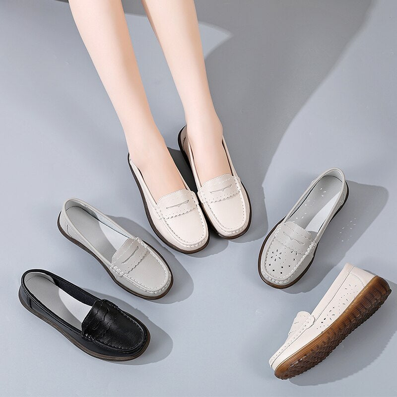 Mocassim Feminino em Couro Tecnológico: Conforto e Elegância Diária