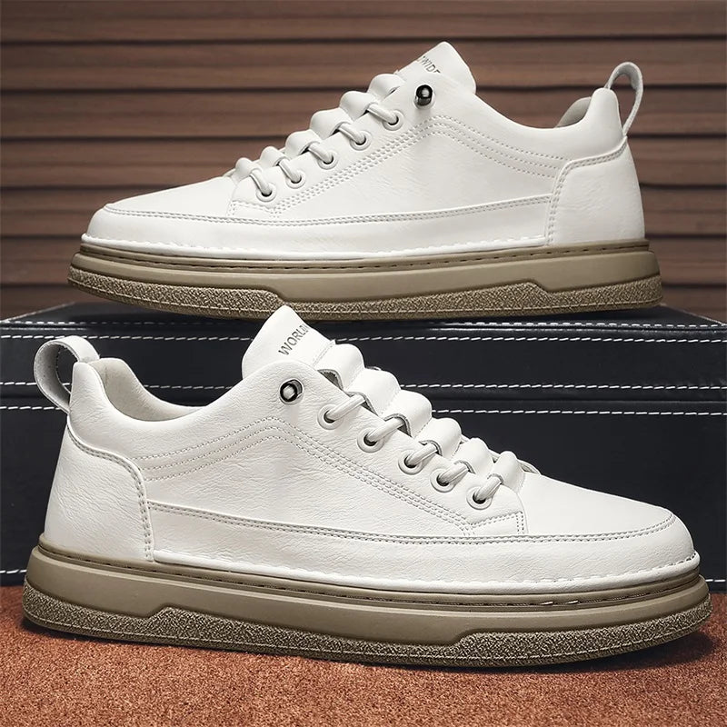 Tênis Masculino Casual em Couro Tecnológico - Estilo e Conforto
