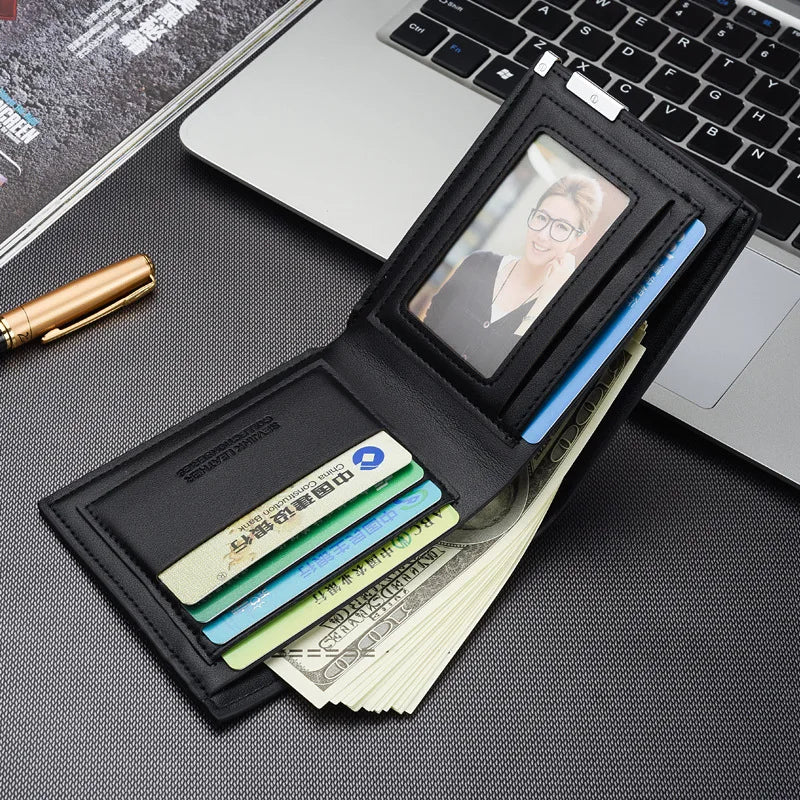 Carteira Masculina Jeep Couro PU Compacta com Porta-Cartões e Porta CNH