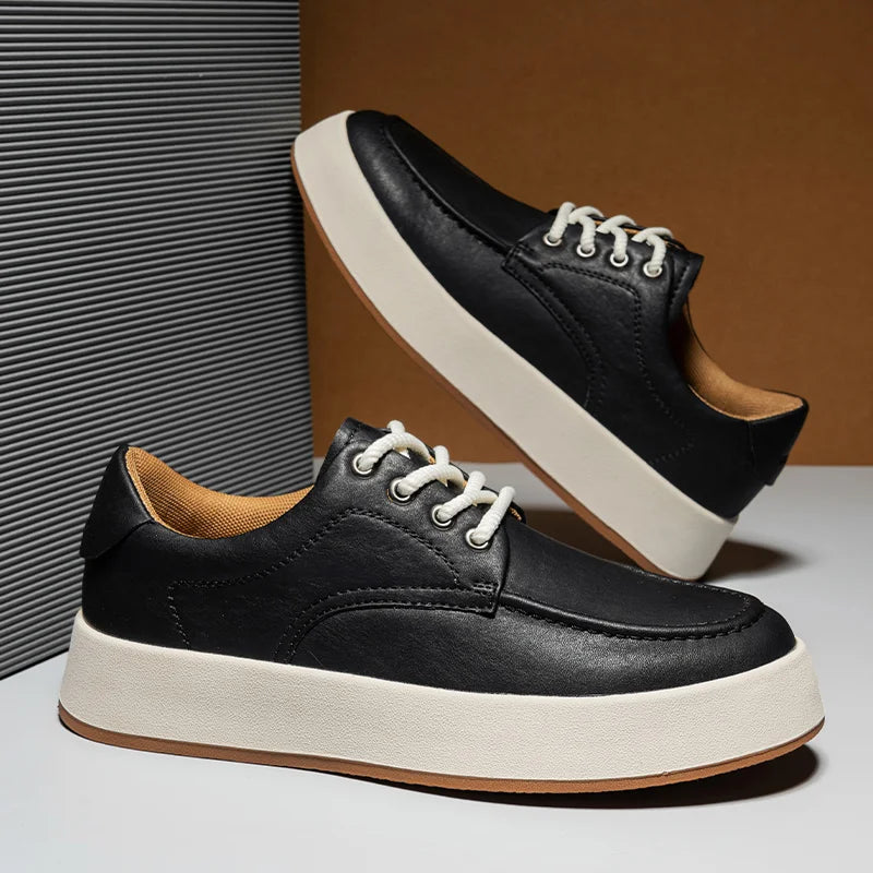 Sapatênis Masculino em Couro Tecnológico - Conforto e Estilo Casual