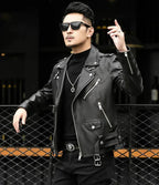 Jaqueta de Couro Masculina Europe Premium - Estilo e Conforto Inverno