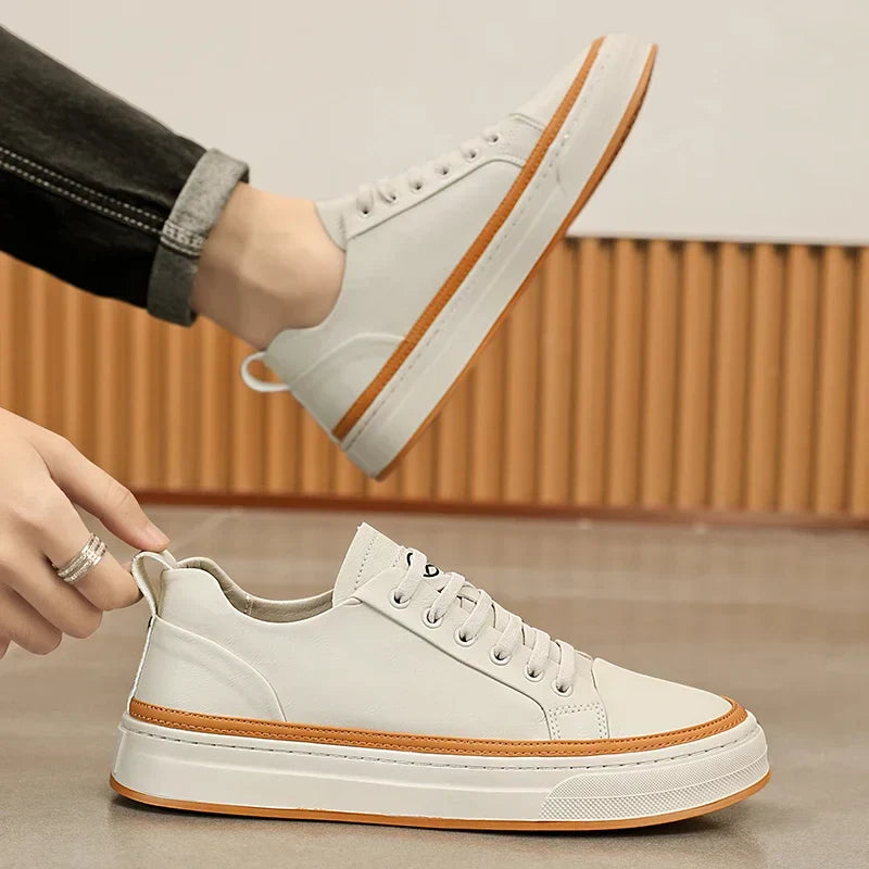 Tênis Masculino em Couro Tecnológico - Conforto e Estilo Diário