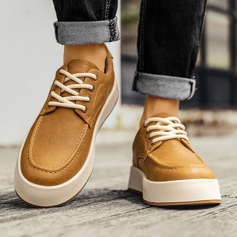 Sapatênis Masculino em Couro Tecnológico - Conforto e Estilo Casual