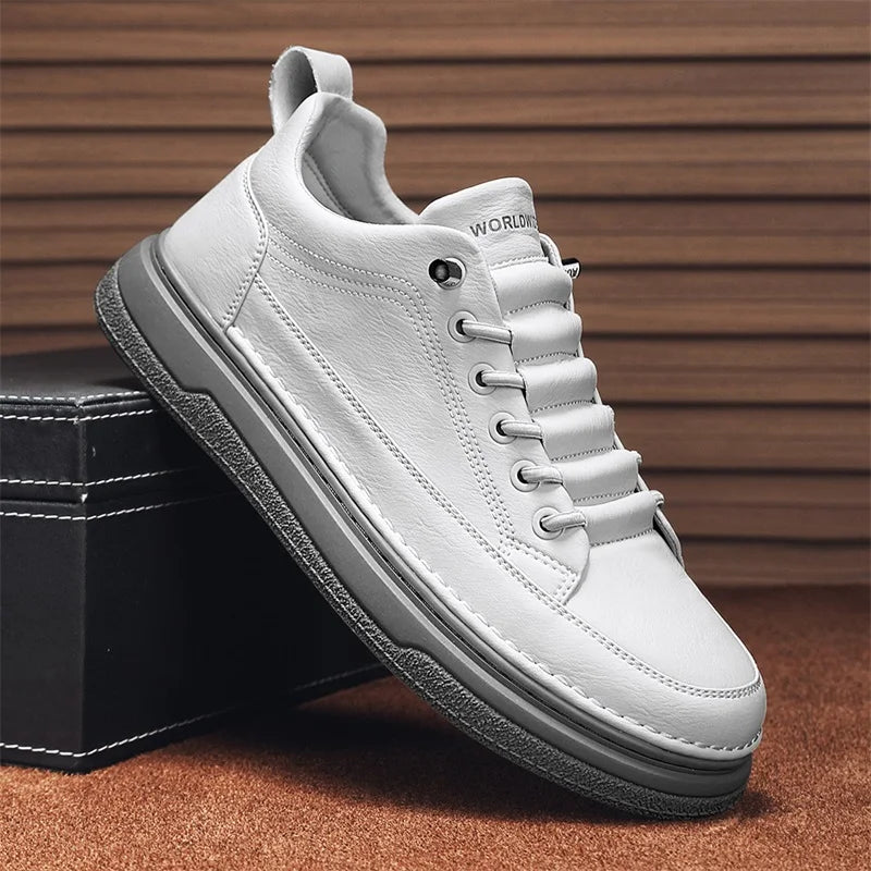 Tênis Masculino Casual em Couro Tecnológico - Estilo e Conforto