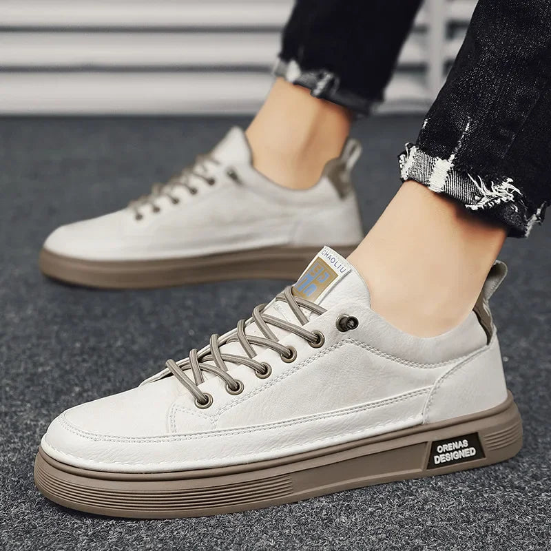 Tênis Masculino em Couro Tecnológico - Conforto e Estilo Premium