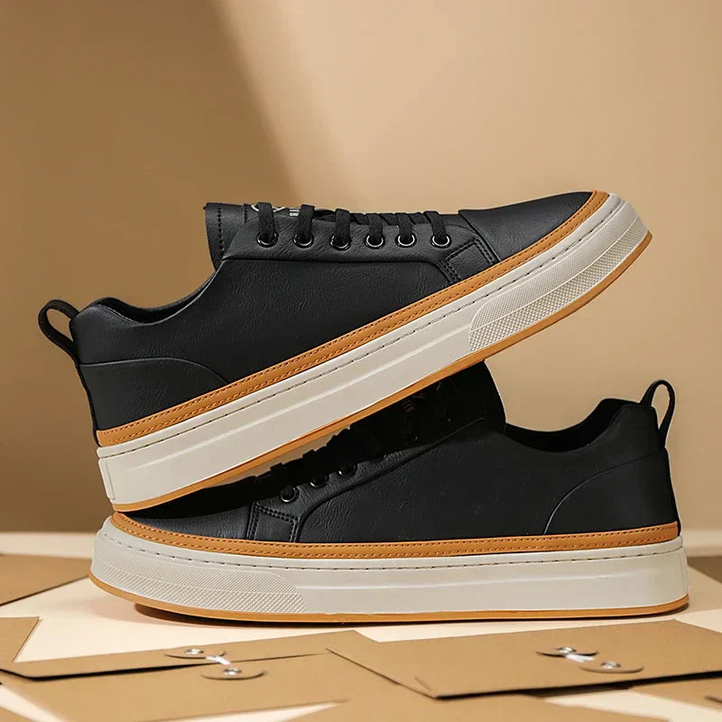 Tênis Masculino em Couro Tecnológico - Conforto e Estilo Diário