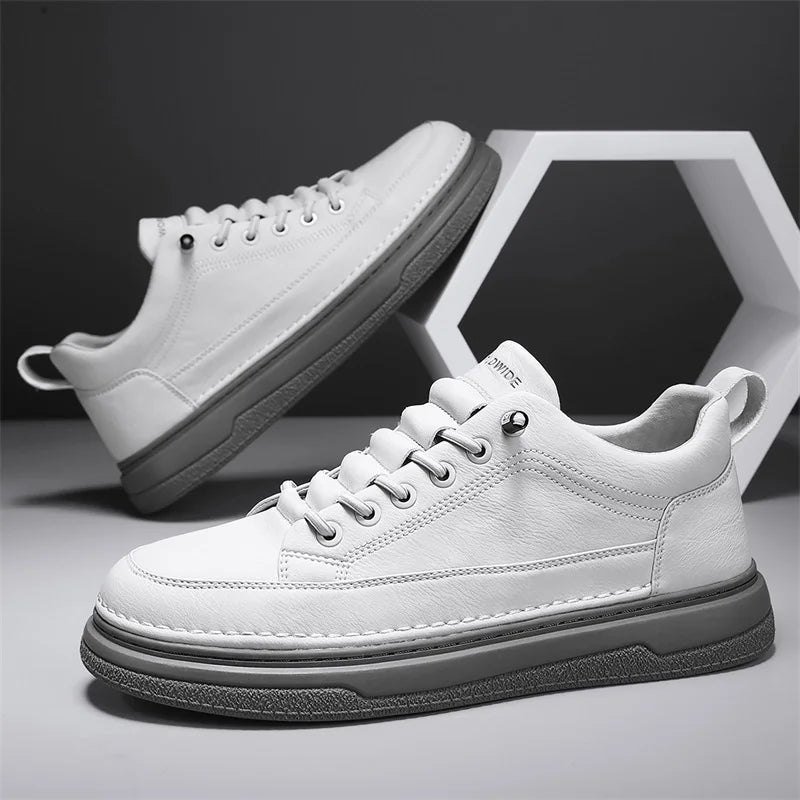 Tênis Masculino Casual em Couro Tecnológico - Estilo e Conforto