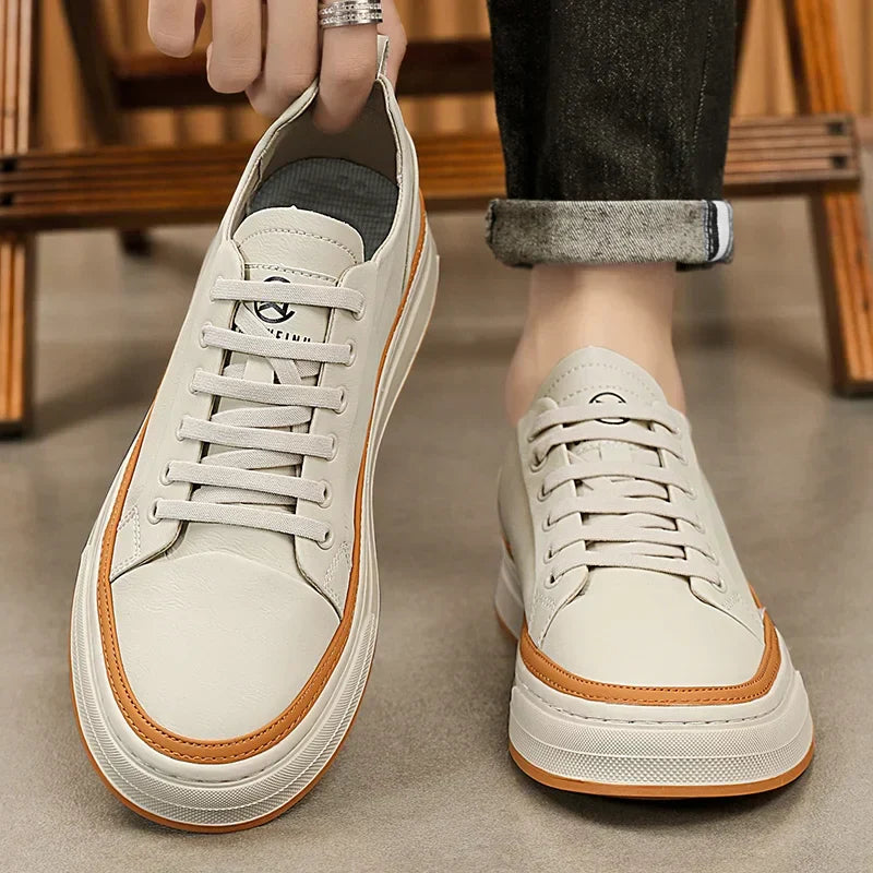 Tênis Masculino em Couro Tecnológico - Conforto e Estilo Diário