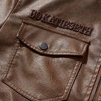 Jaqueta Masculina em Couro Tecnológico com Forro de Algodão