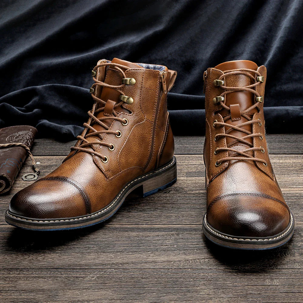 Bota Masculina em Couro Genuíno: Estilo e Durabilidade Urbanos