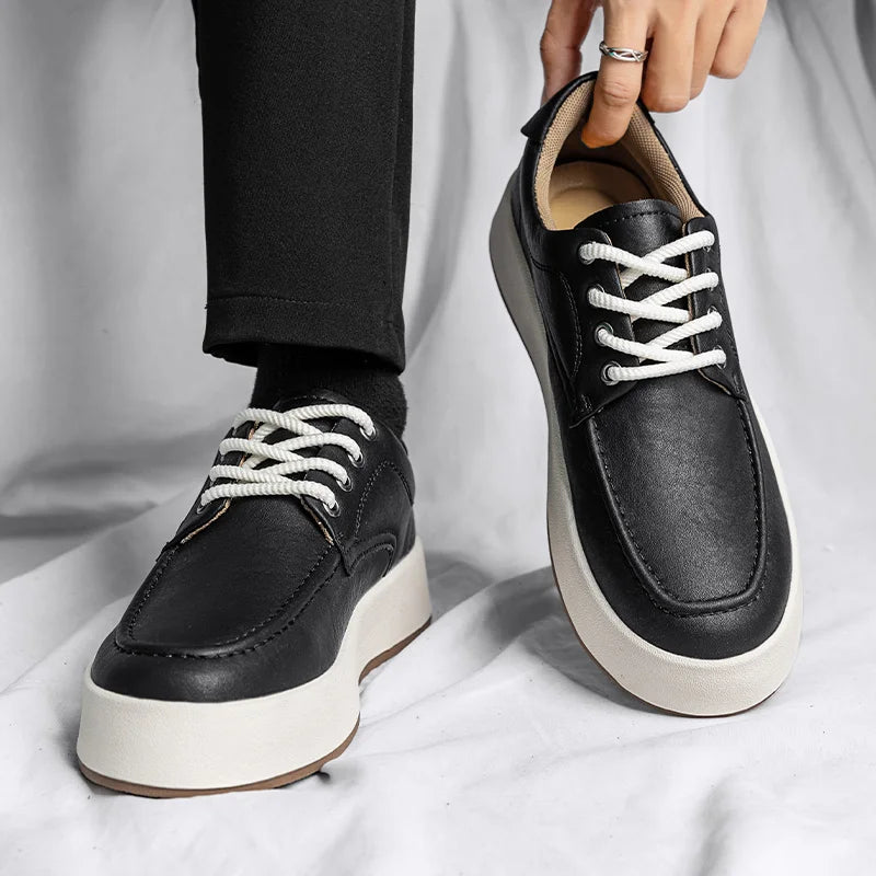 Sapatênis Masculino em Couro Tecnológico - Conforto e Estilo Casual