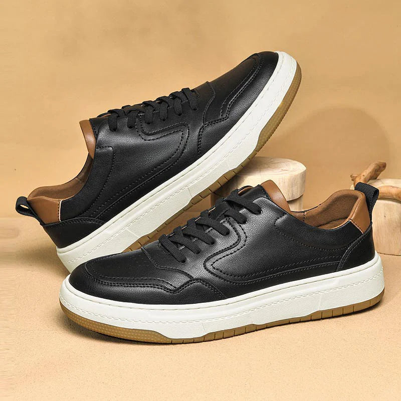 Tênis Masculino em Couro Tecnológico - Conforto e Estilo Durável
