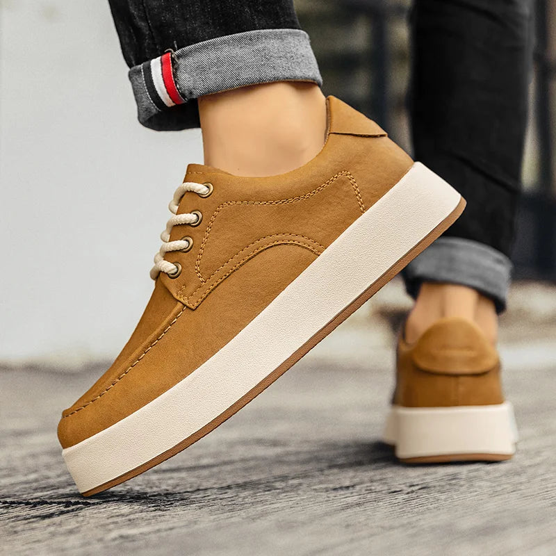 Sapatênis Masculino em Couro Tecnológico - Conforto e Estilo Casual