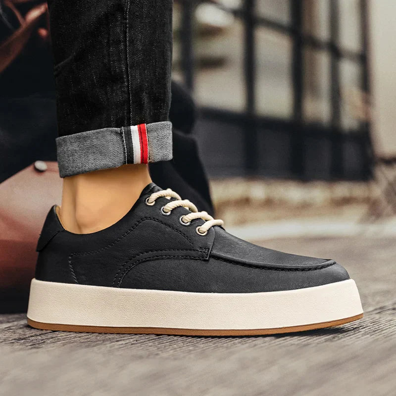 Sapatênis Masculino em Couro Tecnológico - Conforto e Estilo Casual