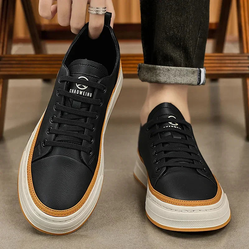 Tênis Masculino em Couro Tecnológico - Conforto e Estilo Diário