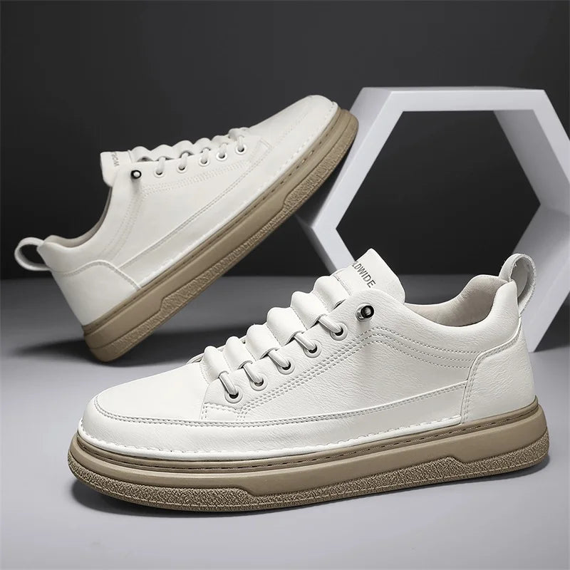 Tênis Masculino Casual em Couro Tecnológico - Estilo e Conforto