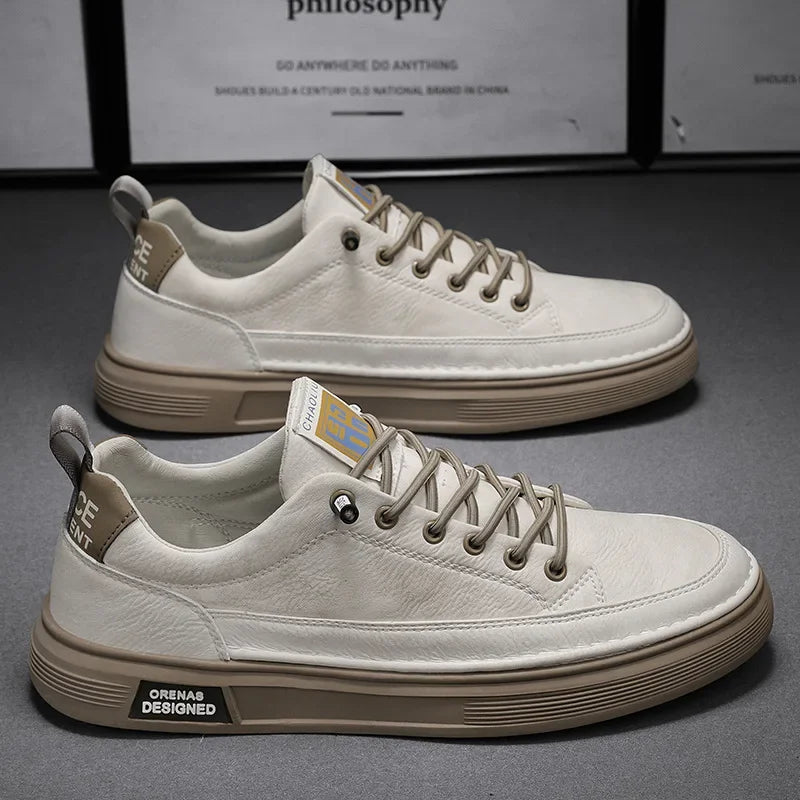 Tênis Masculino em Couro Tecnológico - Conforto e Estilo Premium