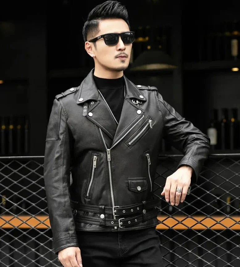 Jaqueta de Couro Masculina Europe Premium - Estilo e Conforto Inverno