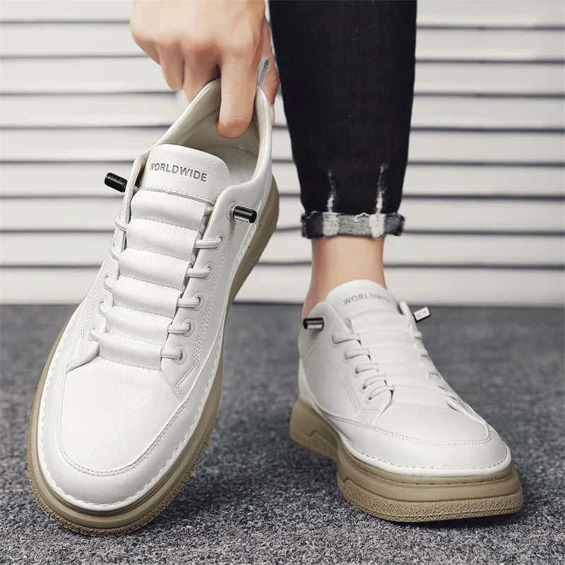 Tênis Masculino Casual em Couro Tecnológico - Estilo e Conforto