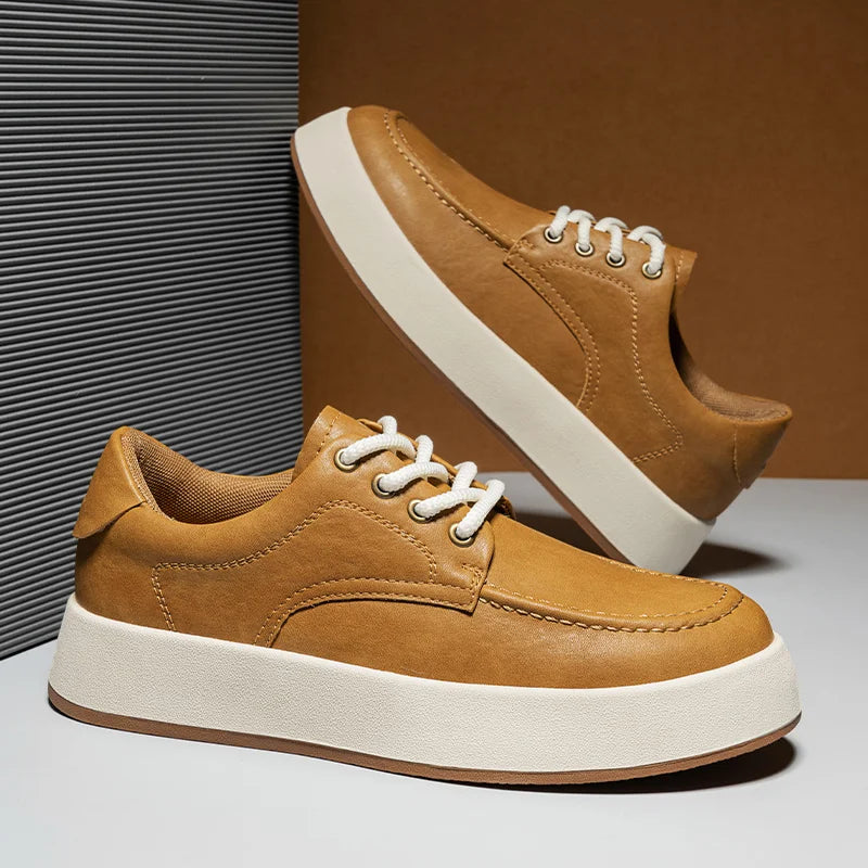 Sapatênis Masculino em Couro Tecnológico - Conforto e Estilo Casual