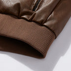 Jaqueta Masculina em Couro Tecnológico com Forro de Algodão