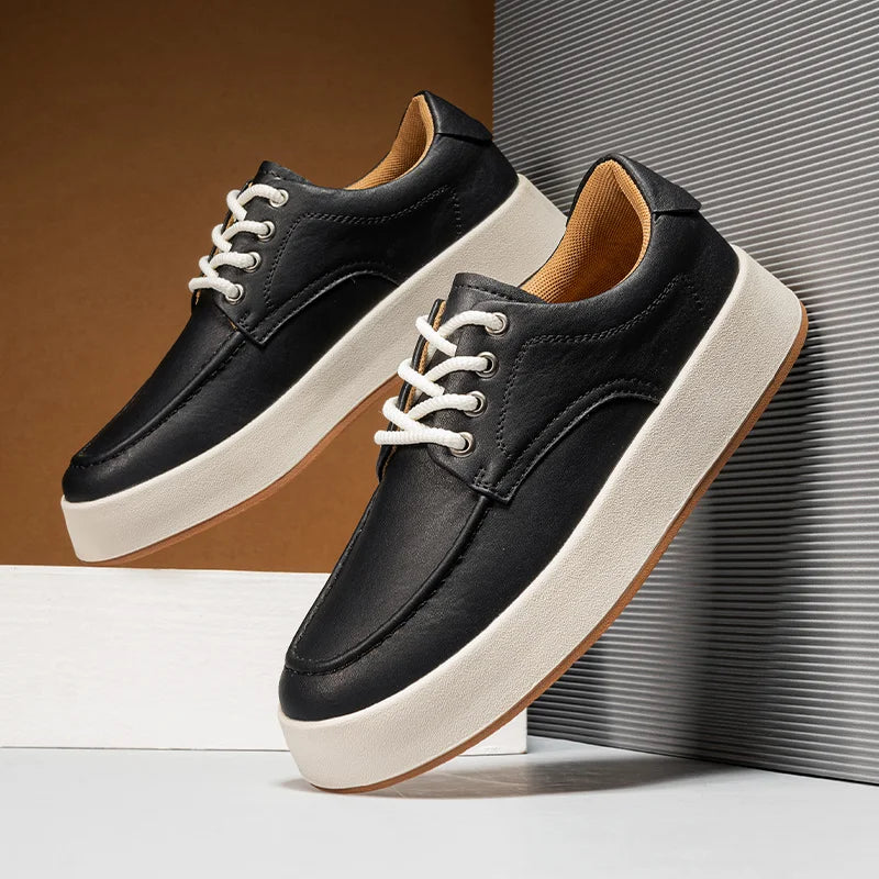 Sapatênis Masculino em Couro Tecnológico - Conforto e Estilo Casual