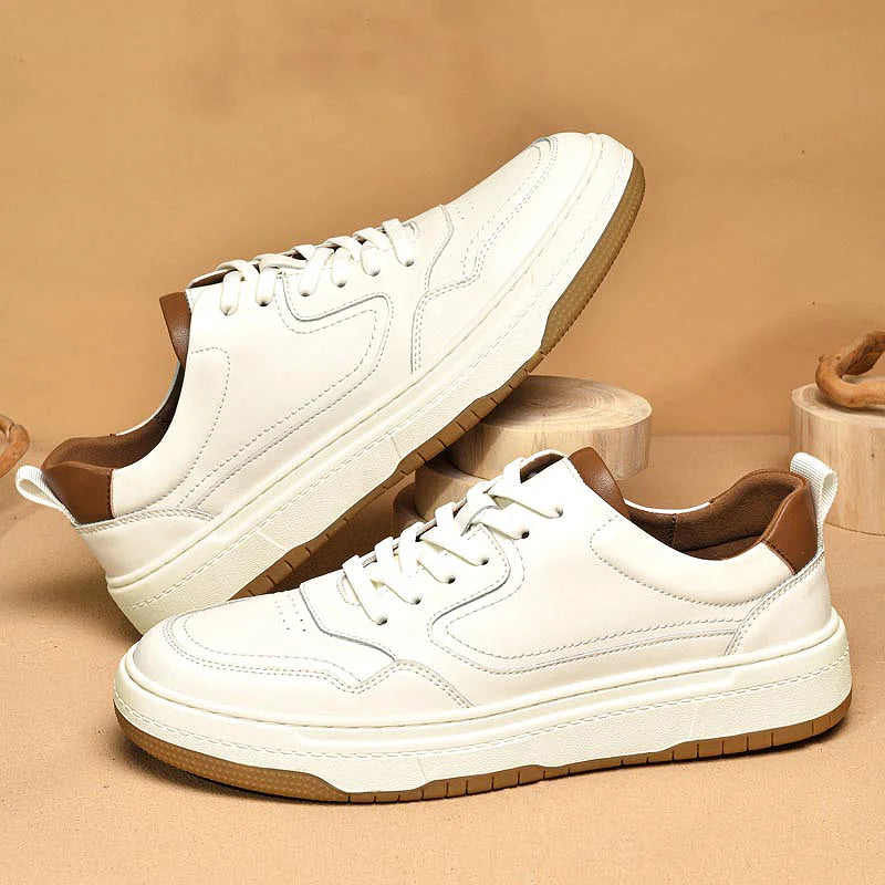 Tênis Masculino em Couro Tecnológico - Conforto e Estilo Durável