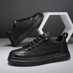 Tênis Masculino Casual em Couro Tecnológico - Estilo e Conforto