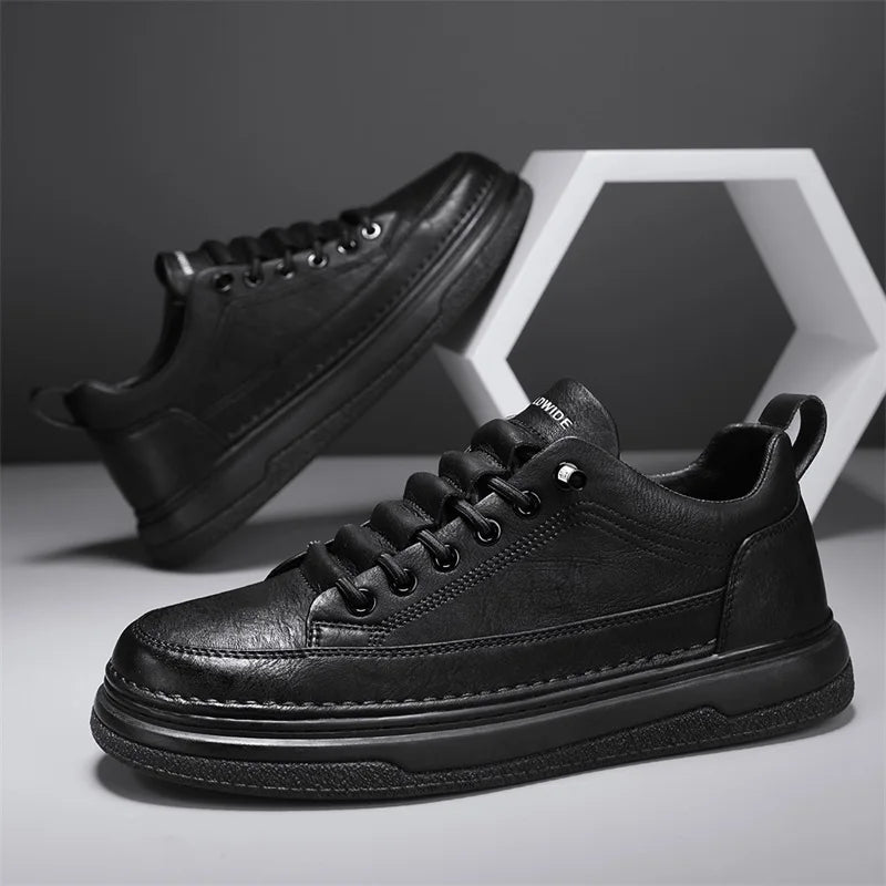 Tênis Masculino Casual em Couro Tecnológico - Estilo e Conforto