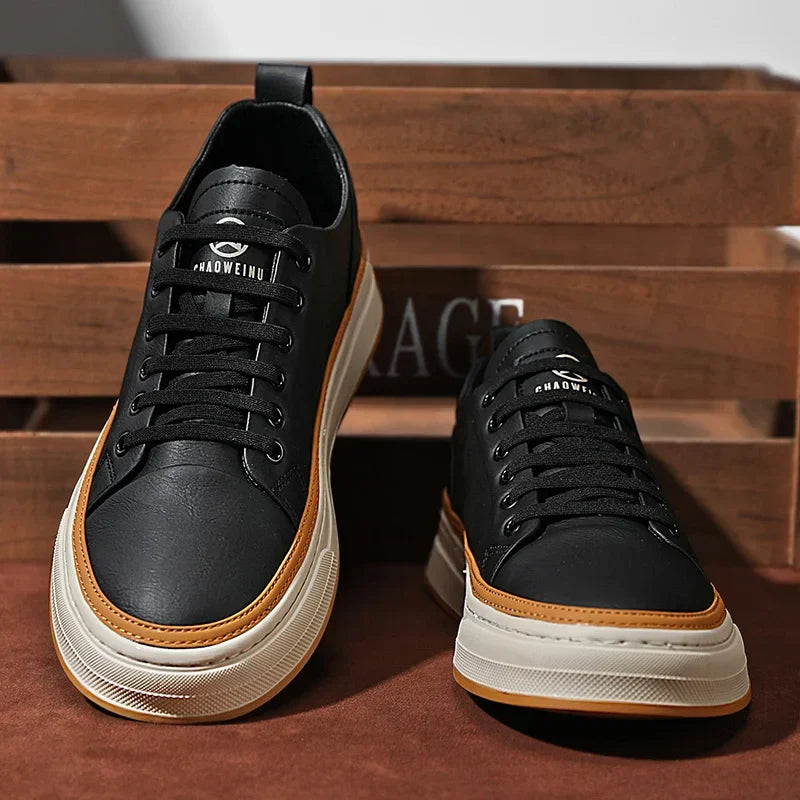 Tênis Masculino em Couro Tecnológico - Conforto e Estilo Diário