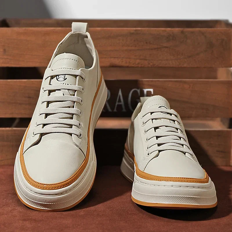 Tênis Masculino em Couro Tecnológico - Conforto e Estilo Diário