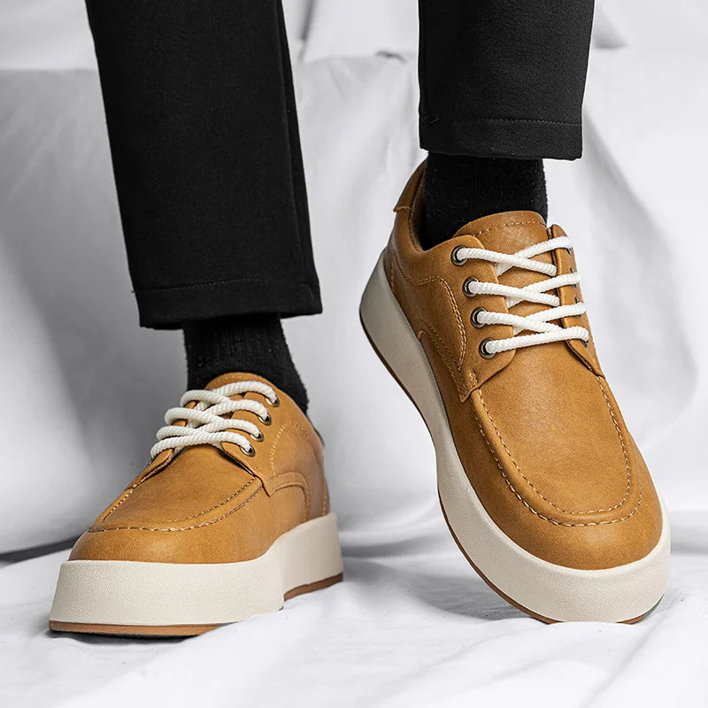 Sapatênis Masculino em Couro Tecnológico - Conforto e Estilo Casual