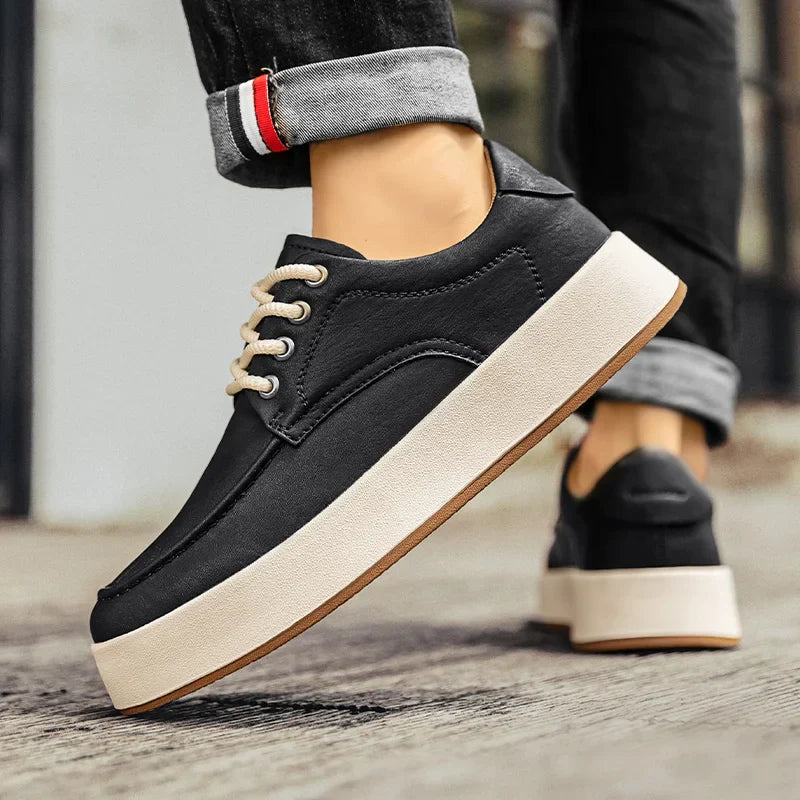 Sapatênis Masculino em Couro Tecnológico - Conforto e Estilo Casual