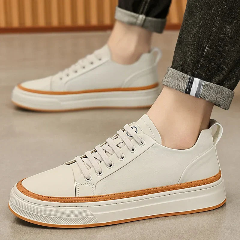 Tênis Masculino em Couro Tecnológico - Conforto e Estilo Diário