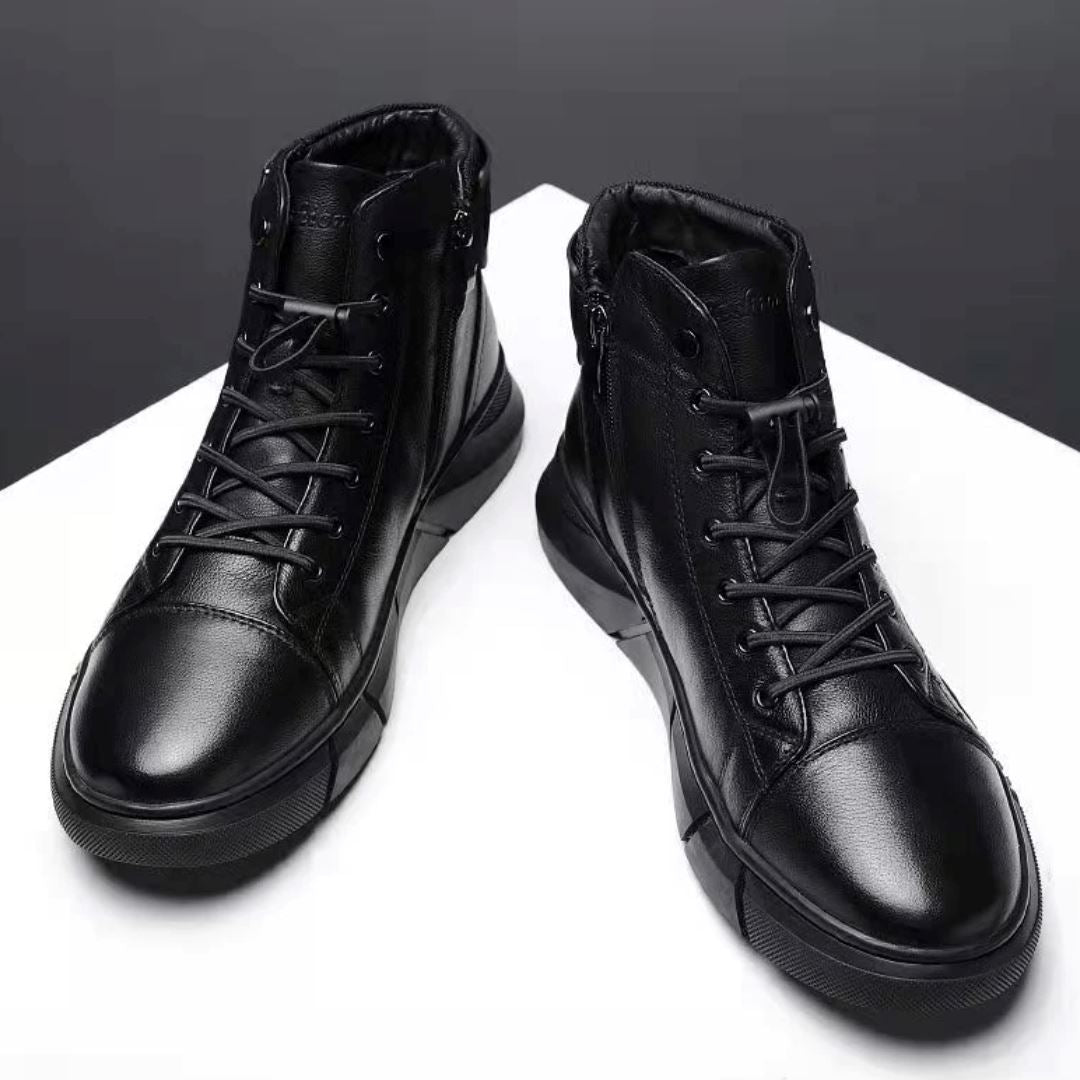 Bota Masculina em Couro Tecnológico - Conforto e Estilo Casual