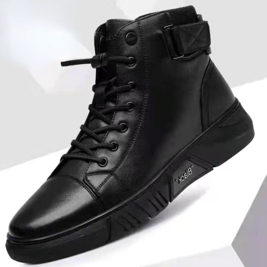 Bota Masculina em Couro Tecnológico - Conforto e Estilo Casual