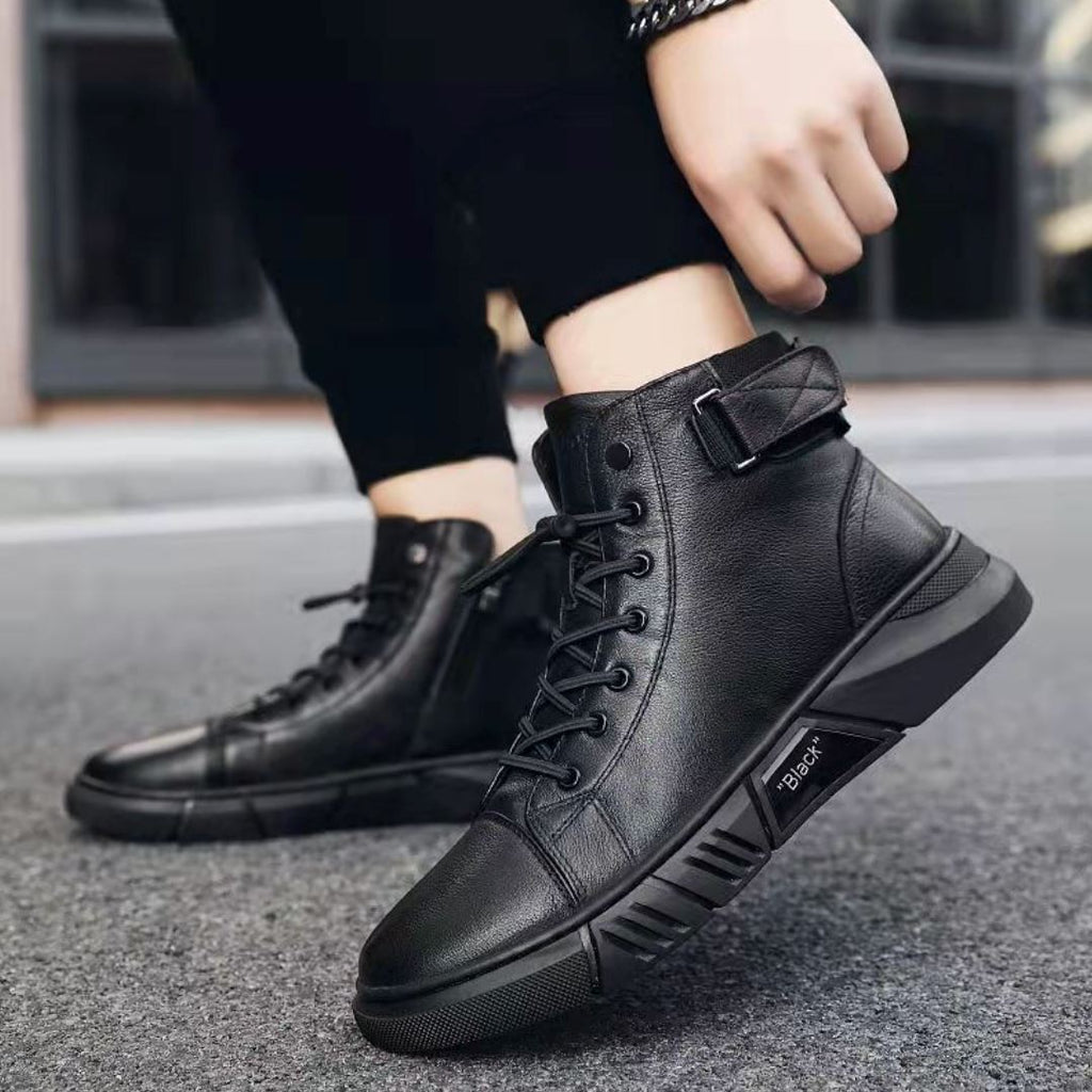 Bota Masculina em Couro Tecnológico - Conforto e Estilo Casual