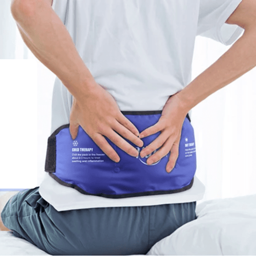 Bolsa Lombar Quente e Fria com Cinto Ajustável para Alívio de Dores