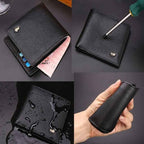 Carteira Masculina Bison Denim em Couro com Bloqueio RFID