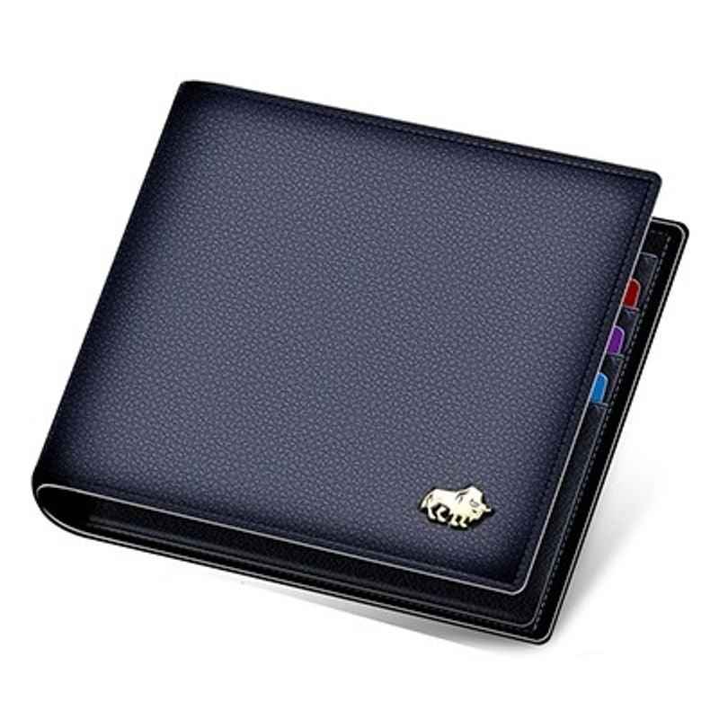 Carteira Masculina Bison Denim em Couro com Bloqueio RFID