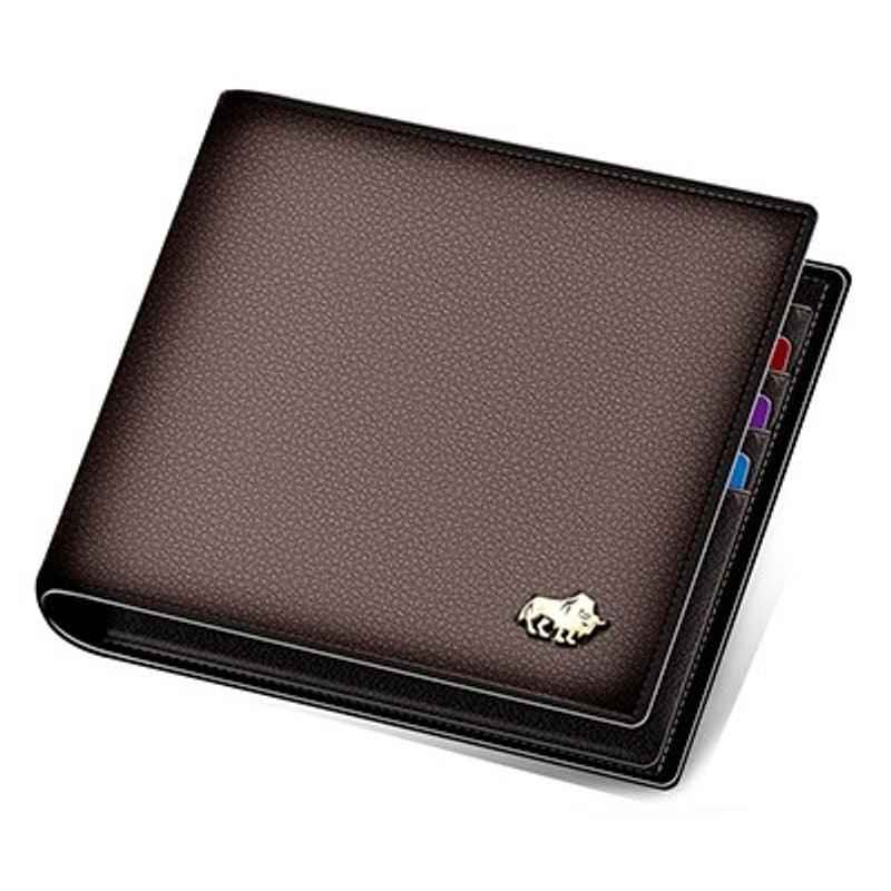 Carteira Masculina Bison Denim em Couro com Bloqueio RFID