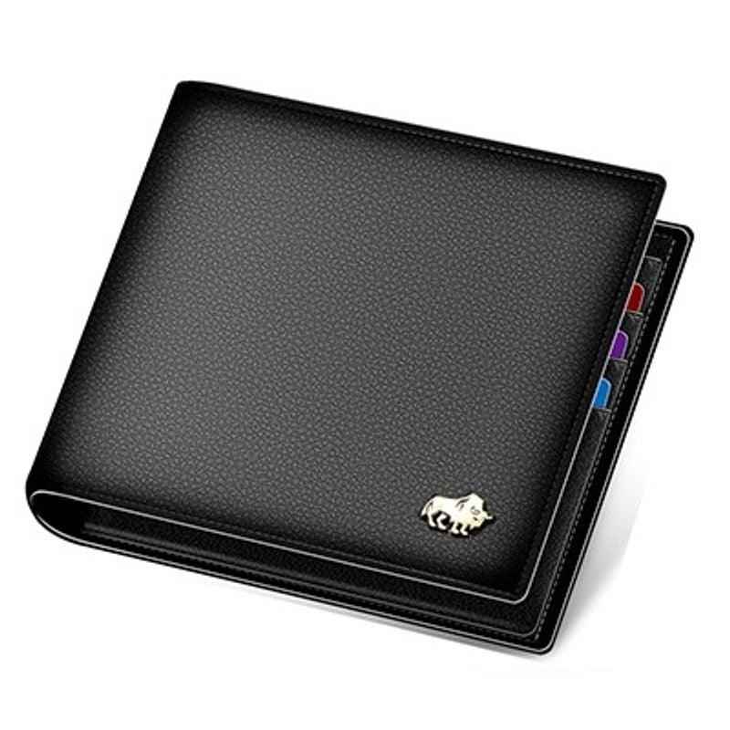 Carteira Masculina Bison Denim em Couro com Bloqueio RFID