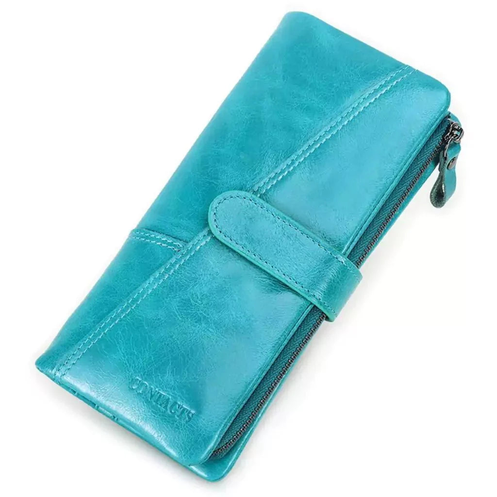 Carteira de Couro Genuíno Arlo com Compartimento para Celular