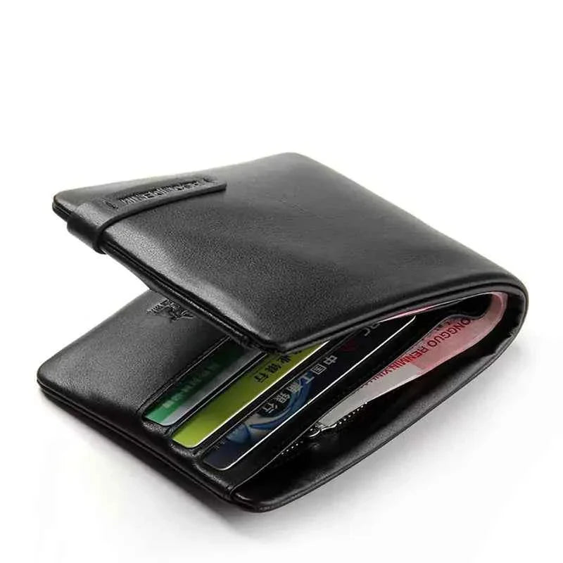 Carteira de Couro Masculino Bison Denim Orion com Zíper e 6 Compartimentos