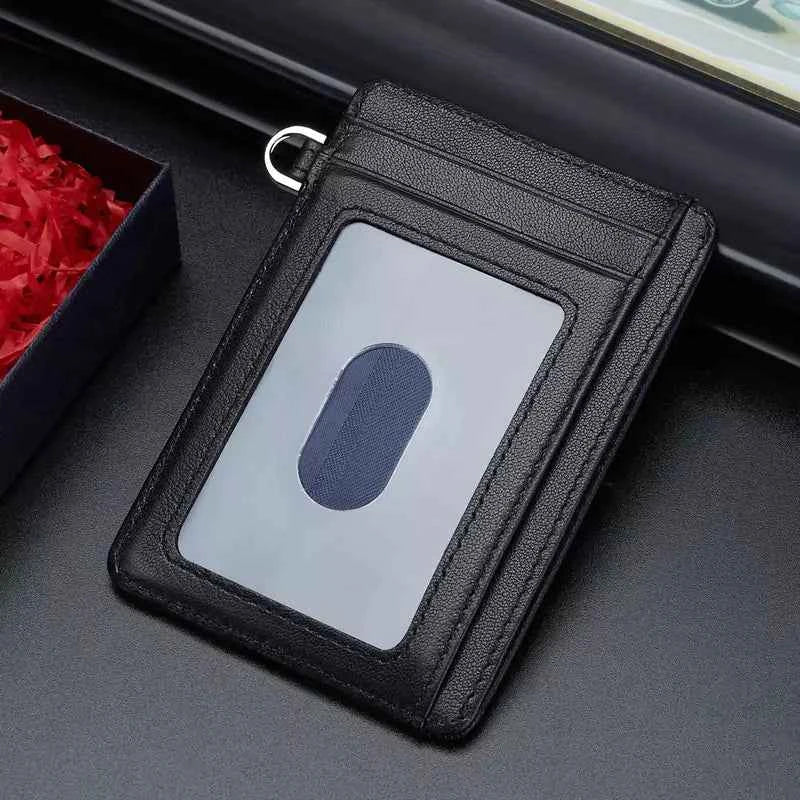 Carteira Slim de Couro Legítimo Bison Denim com 7 Compartimentos