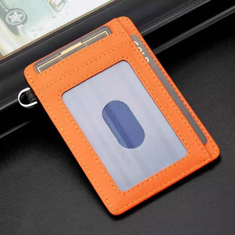 Carteira Slim de Couro Legítimo Bison Denim com 7 Compartimentos